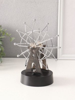 Маятник настольный антистресс «Колесо обозрения», чёрный, 11x17x21 см