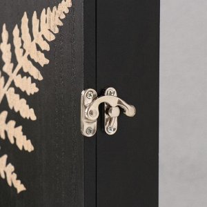 Ключница настенная «Пальмовый лист», дерево, 6 крючков, 6x22x30 см