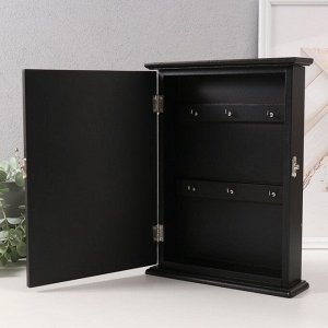 Ключница настенная «Пальмовый лист», дерево, 6 крючков, 6x22x30 см