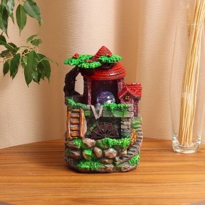 Фонтан настольный «Большой дом с лестницей», 25x15 см, с подсветкой