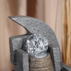 Фонтан настольный «Куртэн», 23x23 см, с подсветкой