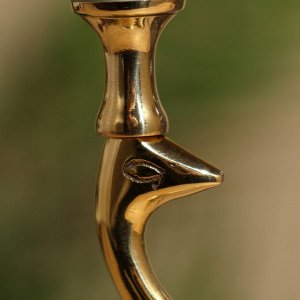 Подсвечник "Пернатый" 19 см, латунь