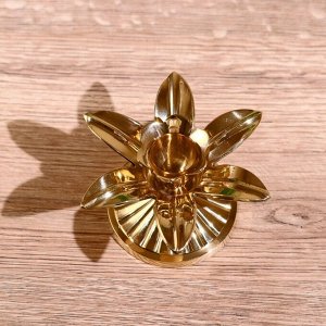 Подсвечник "Пальма" латунь 7 см