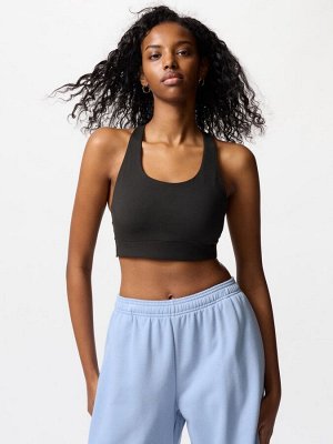 UNIQLO - спортивный топ AIRism с чашечками -  09 BLACK