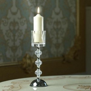 Стеклянный подсвечник на 1 свечу «Влечение», 29x9x9 см