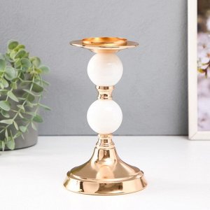 Металлический подсвечник на 1 свечу «Тулуза», d=5.8 см, 11.5x11.5x20 см