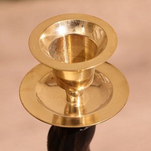 Подсвечник "Лиана" 27,5 см, дерево шишам