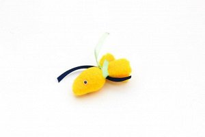 Игрушка для кошек "Рыбка жёлтая", с пищалкой
