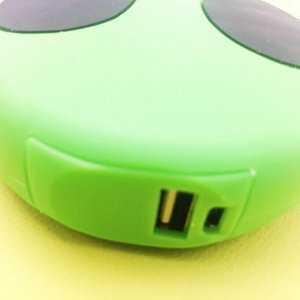 Портативное зарядное устройство Power Bank "Emoji" green 3000 mAh