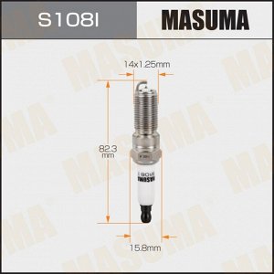 Свеча зажигания Masuma Iridium LTR6AI-9 с иридиевым электродом, арт. S108I