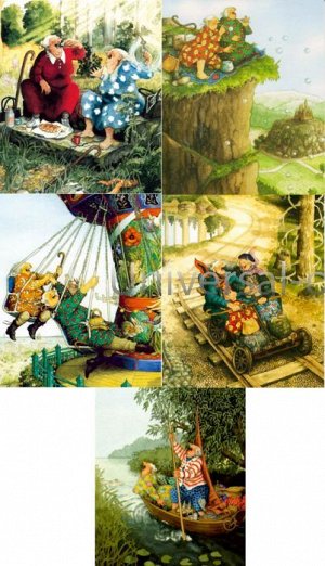 Салфетка из MF в ИУ, Весёлые старушки. Лето