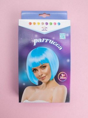 Парик карнавальный "Fancy chic", blue (25 см)