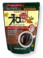 Кофе растворимый Seiko Coffee Nagomi freeze-dry 80г,