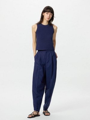 UNIQLO x Comptoir des Cotonniers - хлопковый свитер-жилет без рукавов - 09 BLACK