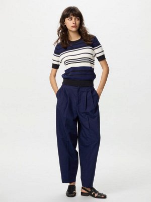 UNIQLO x Comptoir des Cotonniers - хлопковый свитер Popcorn Crew с коротким рукавом - 26 ORANGE