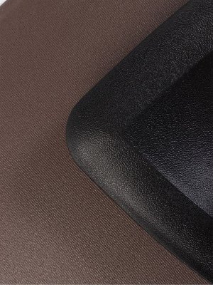 Коврик для дома из дутого ПВХ, 51x81x1.9 см, коричневый - чёрный