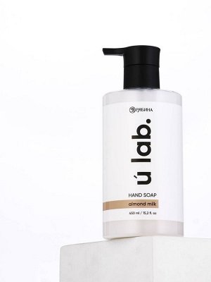 Мыло для рук жидкое, 450 мл, аромат миндальное молоко, ULAB