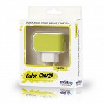 СЗУ SmartBuy COLOR CHARGE, 2А, универсальное, 1хUSB, желтое (SBP-8020)/100