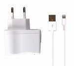 СЗУ SmartBuy ONE, 1А, кабель для iPhone 5/6/7/8/X/New iPad, белое (SBP-3350)/36