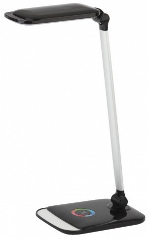 Светильник ЭРА NLED-460-14W-BK-S черный с серебром настольный (диммер,3000/4500/6000K, rgb-ночник,USB) (8)