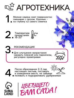 Семена цветов Лобелия "Император Вильям", 0,1 г