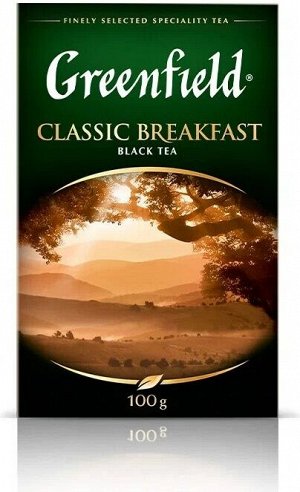 Чай GREENFIELD Classic Breakfast 100 г, листовой черный