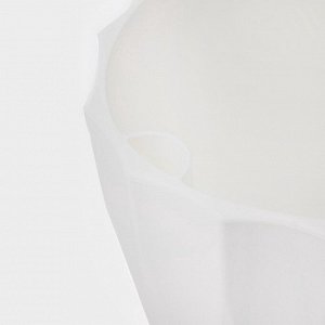 Кашпо для цветов со вставкой «Флюте», 1,9 л, белое