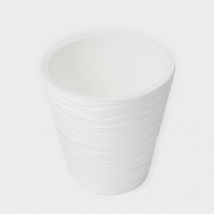 Кашпо для цветов со вставкой Plast-Avenue «Валенсия», 2 л, пластик, белое