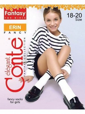 Erin Носки для девочки с бортом в рубчик