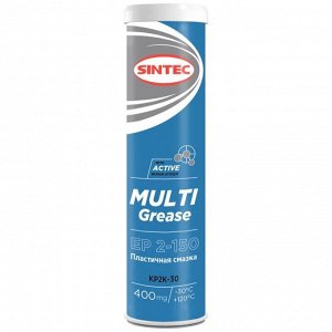 Смазка пластичная Sintec Multi Grease EP 2-150, многоцелевая, антикоррозийная, синяя, туба 400г, арт. 80511