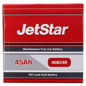 Аккумулятор JetStar 46B24R, 45Ач, ССА 410А, необслуживаемый