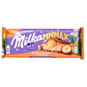 Шоколад Милка MMMAX Цельный фундук и Карамель 270 г 1/11