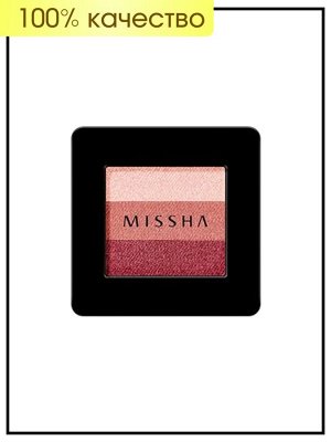 Missha Тройные тени для век (красный марсала) Triple Shadow №06 (Marsala Red), 2 г