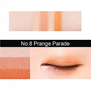 Missha Тройные тени для век (Парад апельсинов) Triple Shadow № 8 Orange Parade, 2 г