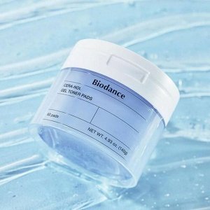 Восстанавливающие гелевые тонер-пэды для лица с керамидами Cera-nol Gel Toner Pads, 60 шт.