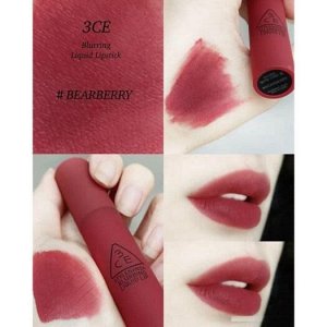 3CE Помада жидкая для губ земельно-розовый цвет Lip Blurring Liquid Bearberry, 5,5 гр