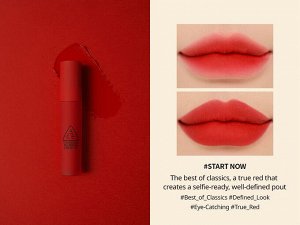 3CE Помада жидкая для губ ярко-красный цвет Lip Blurring Liquid Start Now, 5,5 гр