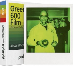 Картридж кассета Polaroid GREEN 600 Film (для OneStep 2 и 600/636 серии) (картридж+аккумулятор) 8 снимков