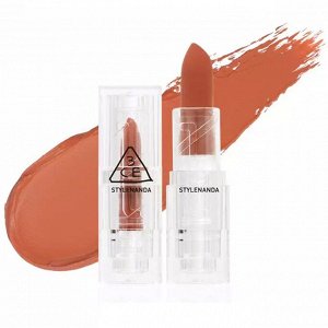 3CE Помада для губ матовая мягкая мандариново-оранжевый цвет Lipstick Soft Matte Warming Wear, 3,5 гр