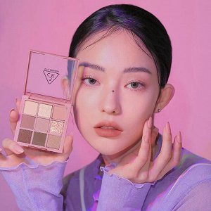 3CE Stylenanda Палетка теней для век розово-лиловые оттенки Multi Eye Color Palette Auto Focus, 8,5 гр