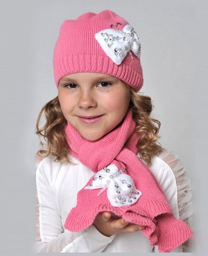 Комплект для девочки (шапка+шарф)