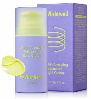 By Wishtrend Vitamin A-mazing Bakuchiol Night Cream, 30g - Ночной крем с ретинолом и бакучиолом