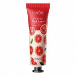 Крем для рук Sadoer Grapefruit ГРЕЙПФРУТ. 30гр. Экстракт грейпфрута превосходно питает и увлажняет кожу, делает ее мягкой и гладкой, легкий приятный аромат.