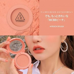 3CE Румяна для лица персиковый всплеск Stylenanda Face Blush Peach Splash, 5 гр