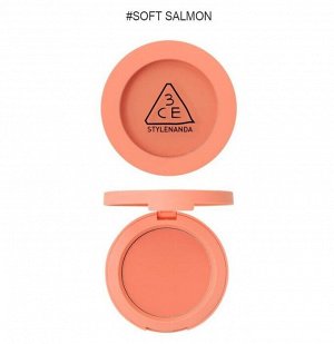 Румяна для лица кораллового цвета, 5 гр / 3CE Stylenanda Face Blush Soft Salmon