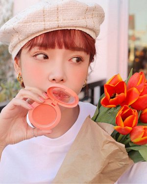 Румяна для лица кораллового цвета, 5 гр / 3CE Stylenanda Face Blush Soft Salmon