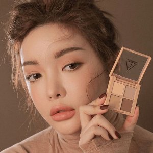 3CE Stylenanda Палетка теней для век коричневых оттенков Stylenanda Mini Multi Eye Color Palette Flat Call, 3,5 гр