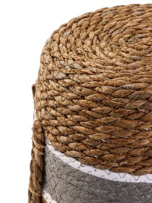 Набор кашпо «Инга», 3 шт., 20.5x25 – 25.5x28 – 27x33 см, серая полоса
