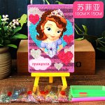Аппликация 10*15 стразами на подставке