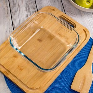 Блюдо для запекания и выпечки с крышкой COOK&GO 21х21см квадратное